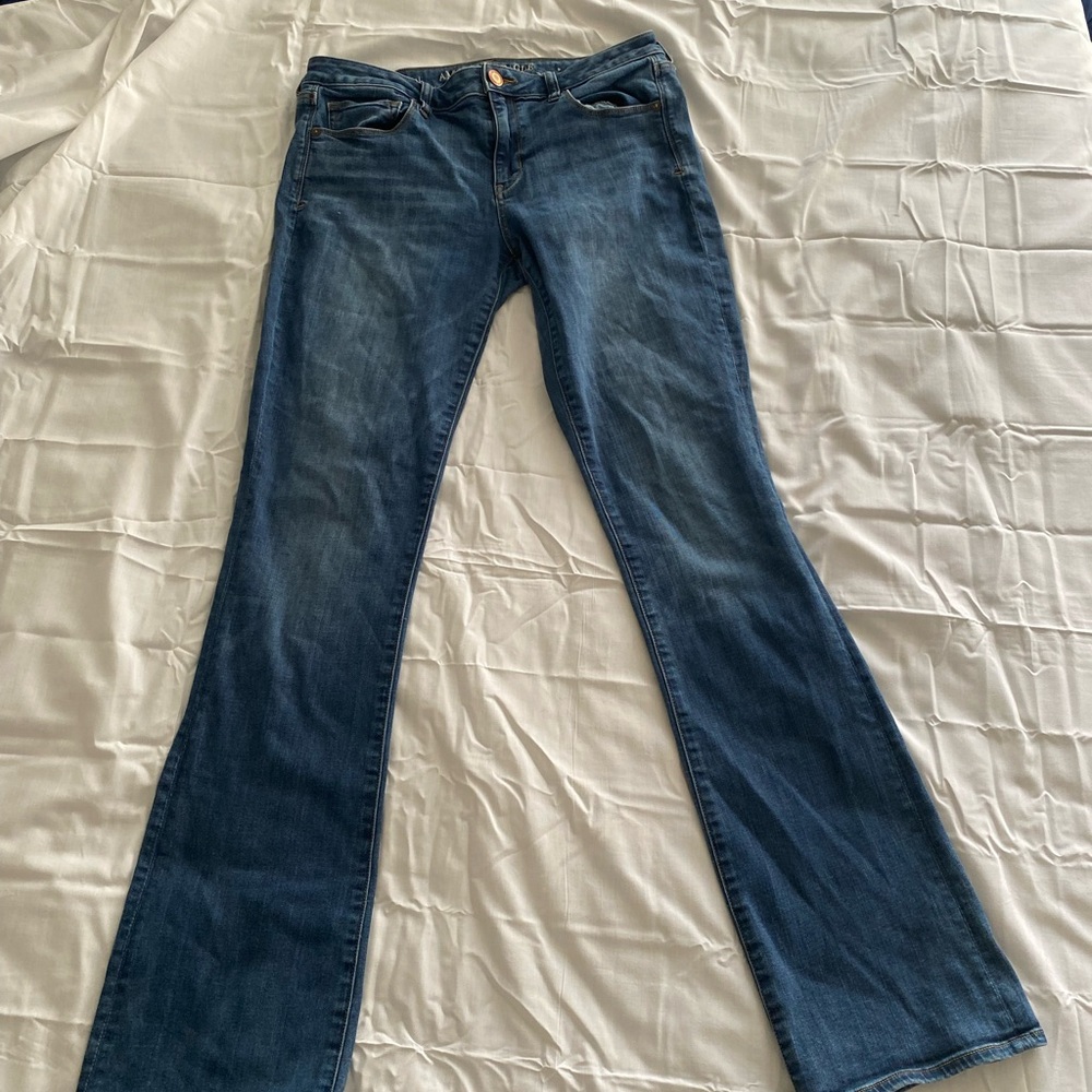 Womens American Eagle Outfitters Blue Boot Cut Jeans